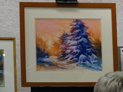 tree with snow painting