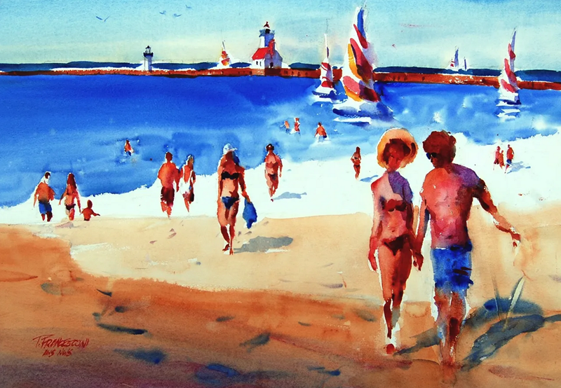 A watercolor by Tom Francesconi